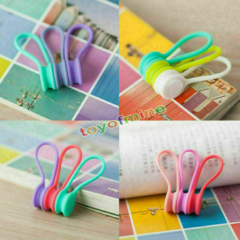 9Pcs Multifunction Magnet Earphone Cord Winder Cable Holder Organizer Clip Hubs