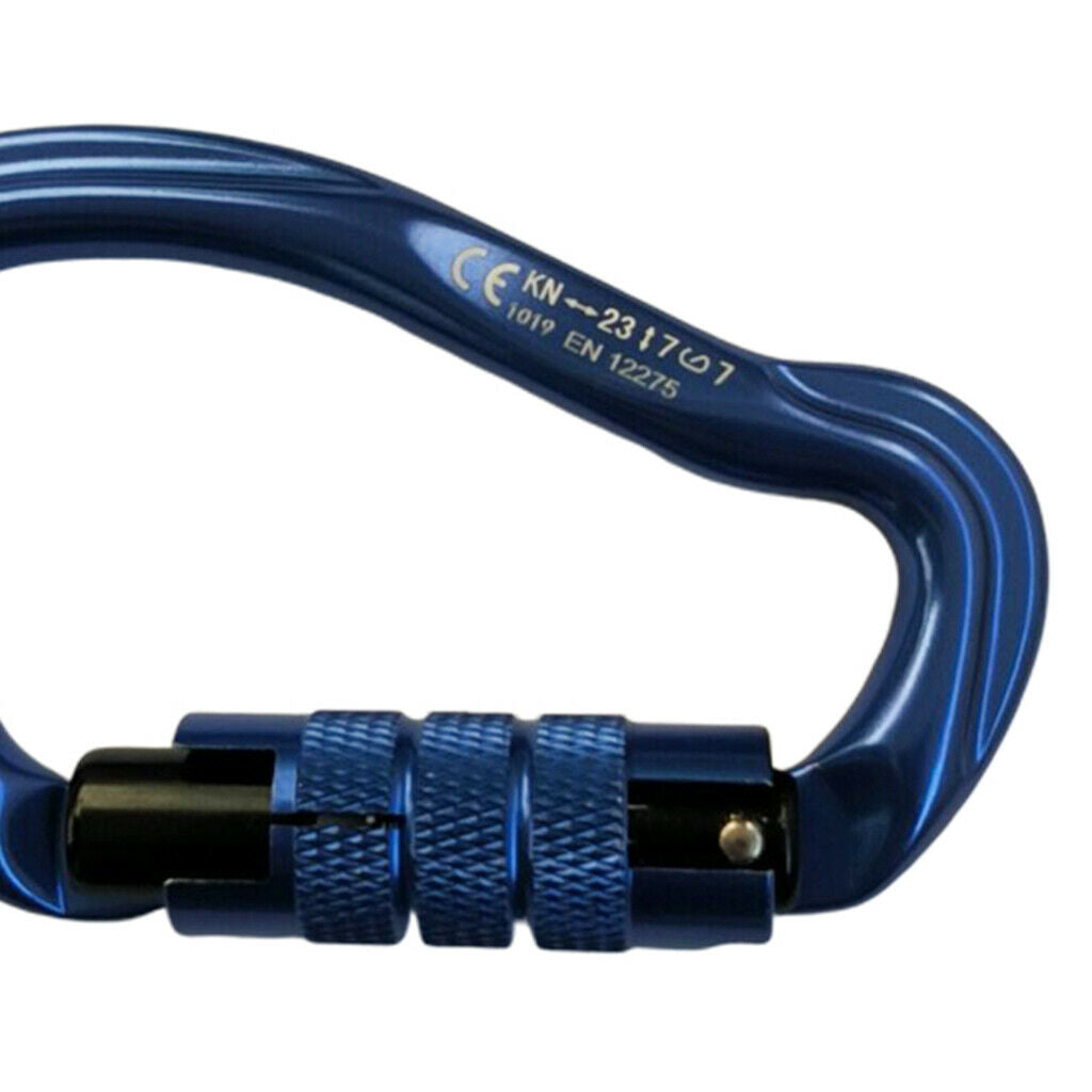 23KN Twist Gate Auto Locking Carabiner for Climbing Caving Rappelling