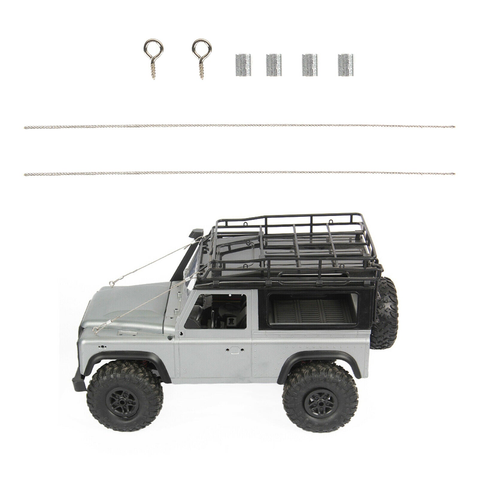 RC Limb Riser Steel Cable Rope for MN D90 MN45 1/12 RC Decoration Parts