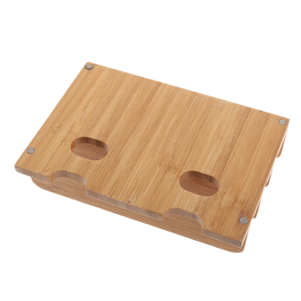 Multi Device Bamboo Charging Station & Organizer for Phone,Laptops,Tablets