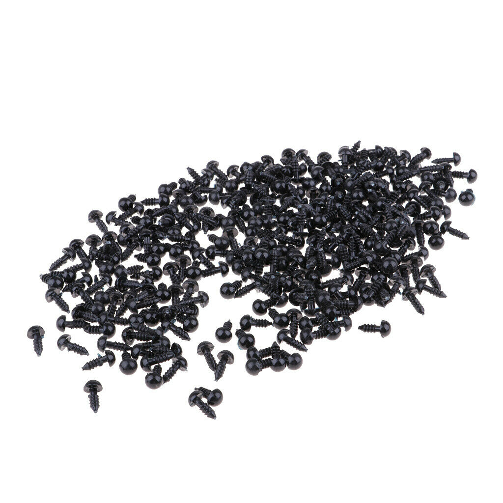 300 Pieces 6mm Plastic Safety Eyes For Teddy Bear