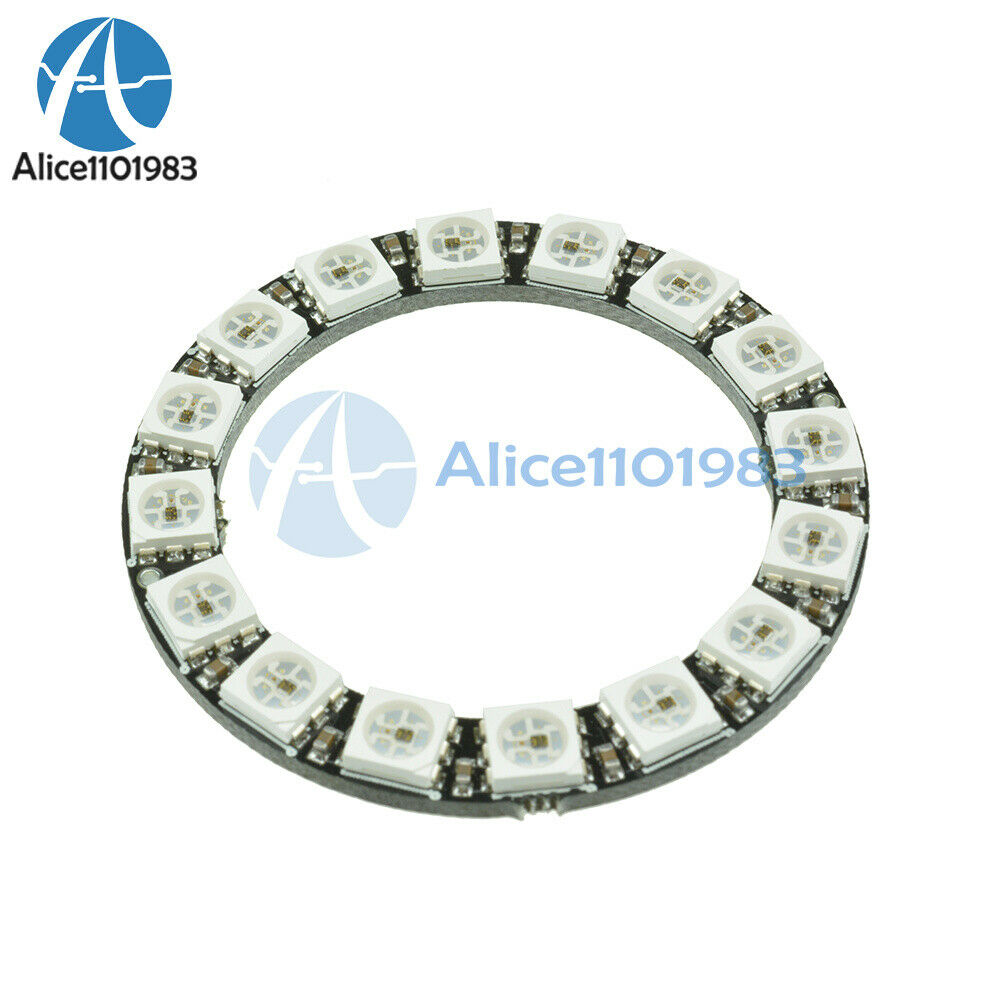 2PCS RGB LED Ring 16Bit WS2812 5050 RGB LED + Integrated Drivers For Arduino DIY