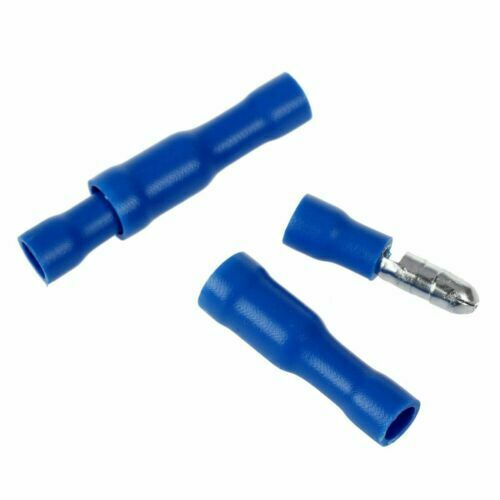 Red/Blue Pcs Heat Shrink Bullet Female Male Wire 16-22WAG Connector Crimp Termin