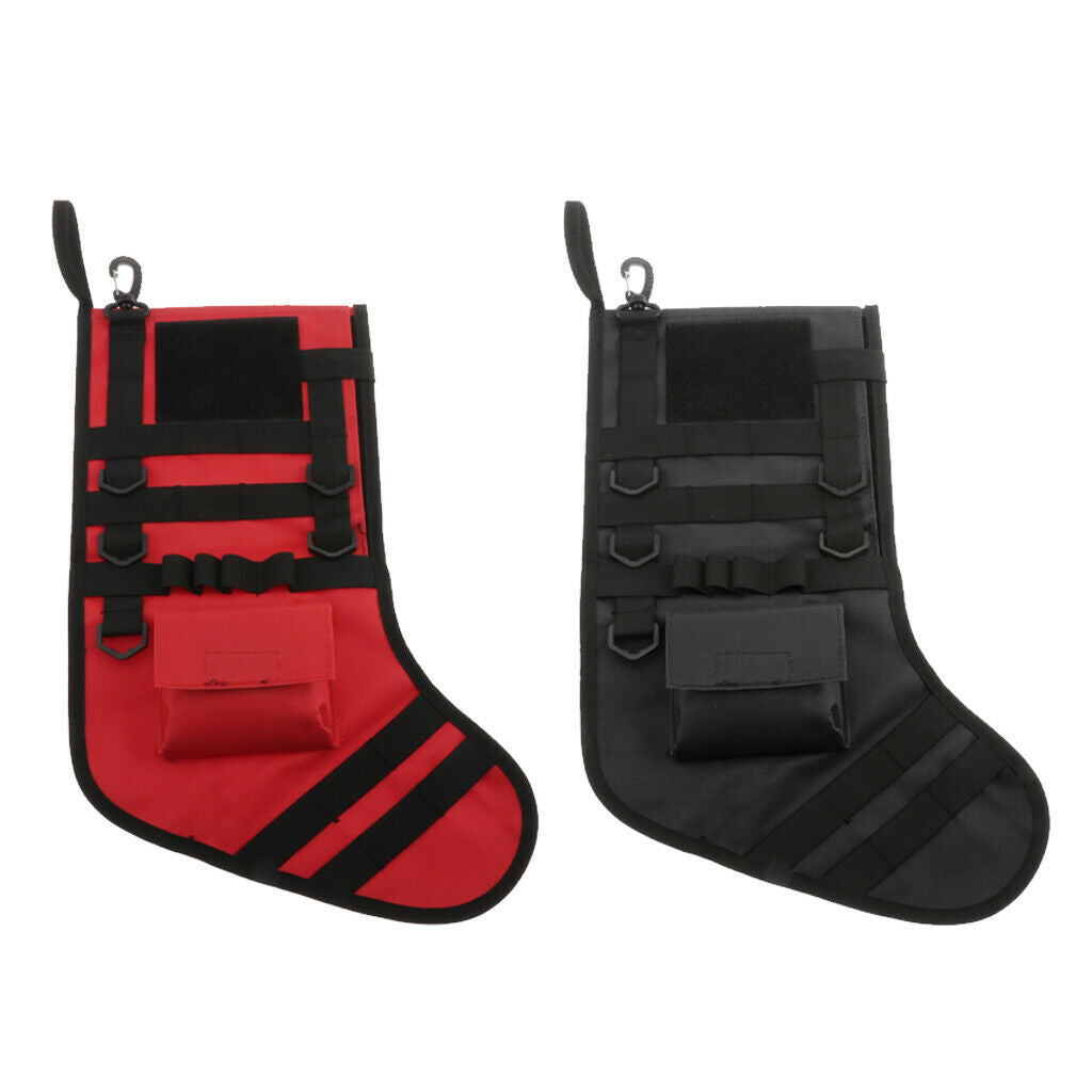 Pack of 2 Molle Christmas Stockings Christmas Tree Decoration Candy Bag