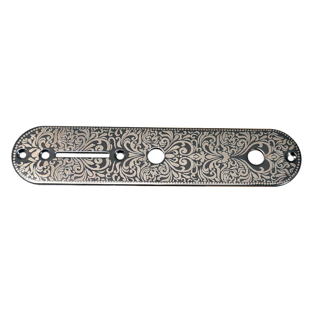 2pcs Replacement Guitar Control Plate for   Guitar Accessory,Black