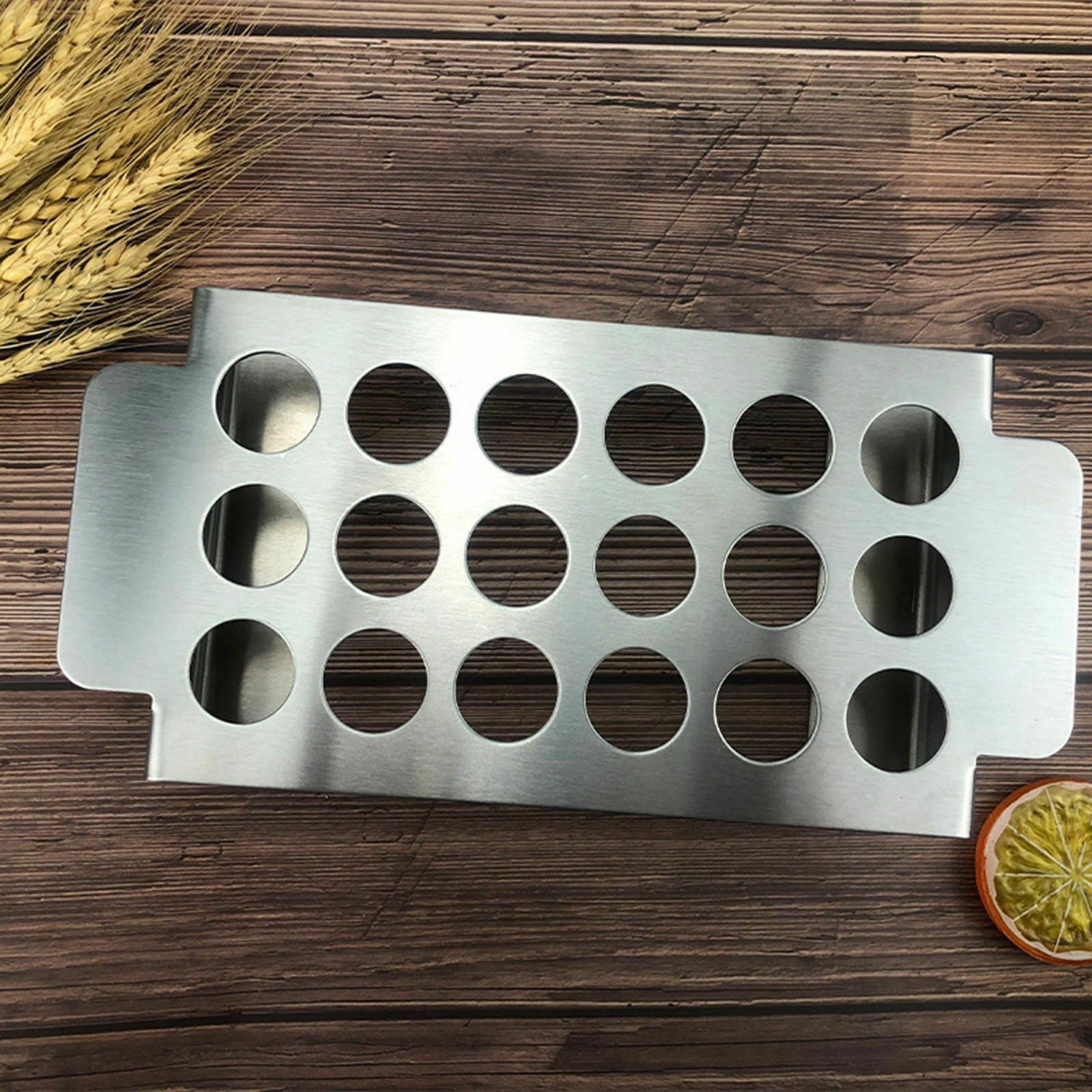 Stainless Steel BBQ Grill Rack Grill Net Shrimp Clip Holder Picnic BBQ Tool