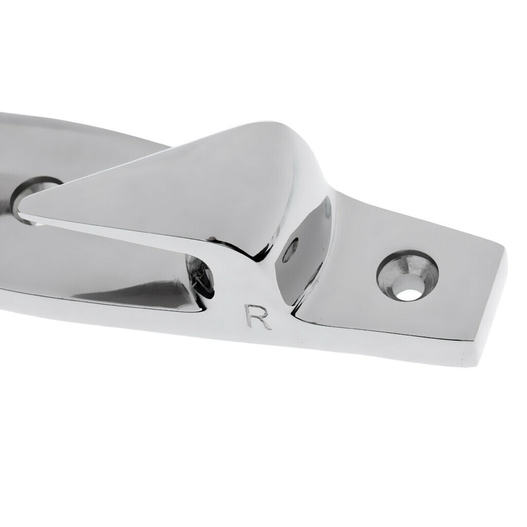 2 Pieces 6" Stainless Steel Skean Boat Deck Dock Line Yacht Rope Cleat Chock