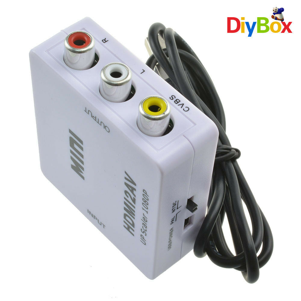 For HDTV Mini Composite 1080P HDMI to RCA Audio Video AV CVBS Adapter Converter