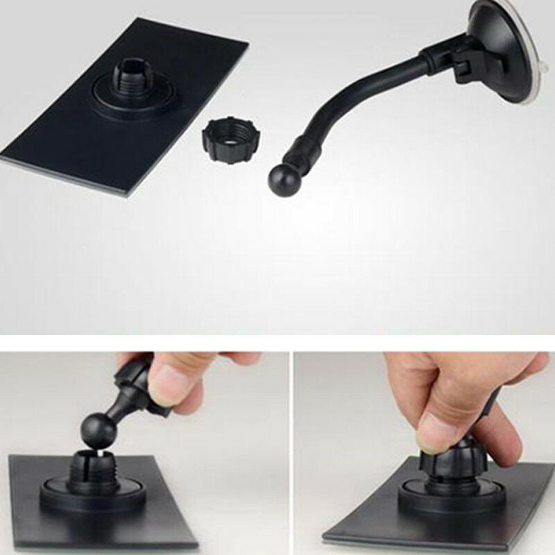 Universal Car Truck Wide Flat Interior View Mirror Suction Stick Rearview Clear