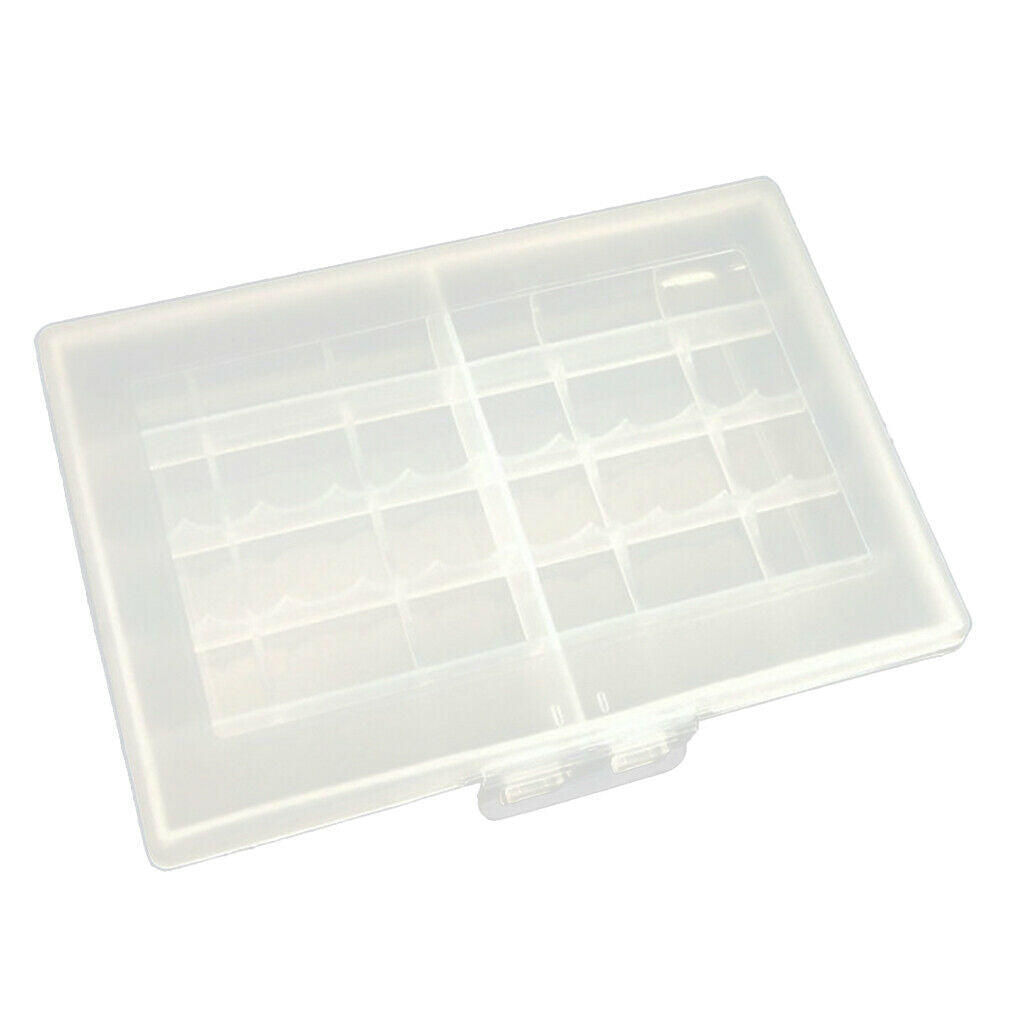 Battery Clear Hard Storage Case Holder Box AA/AAA Rechargeable Batteries