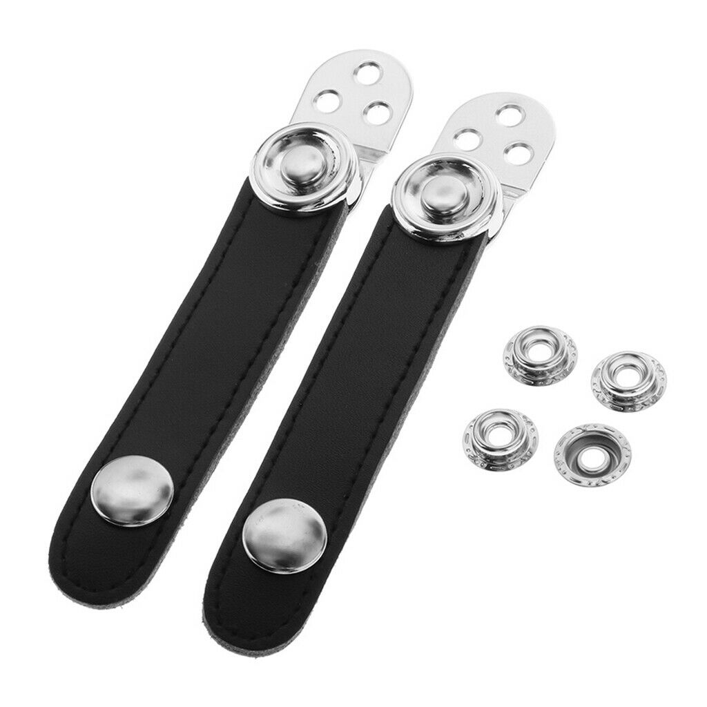 Black Accordion Bellows Straps with Metal Extension Film for Accordion 8.6cm