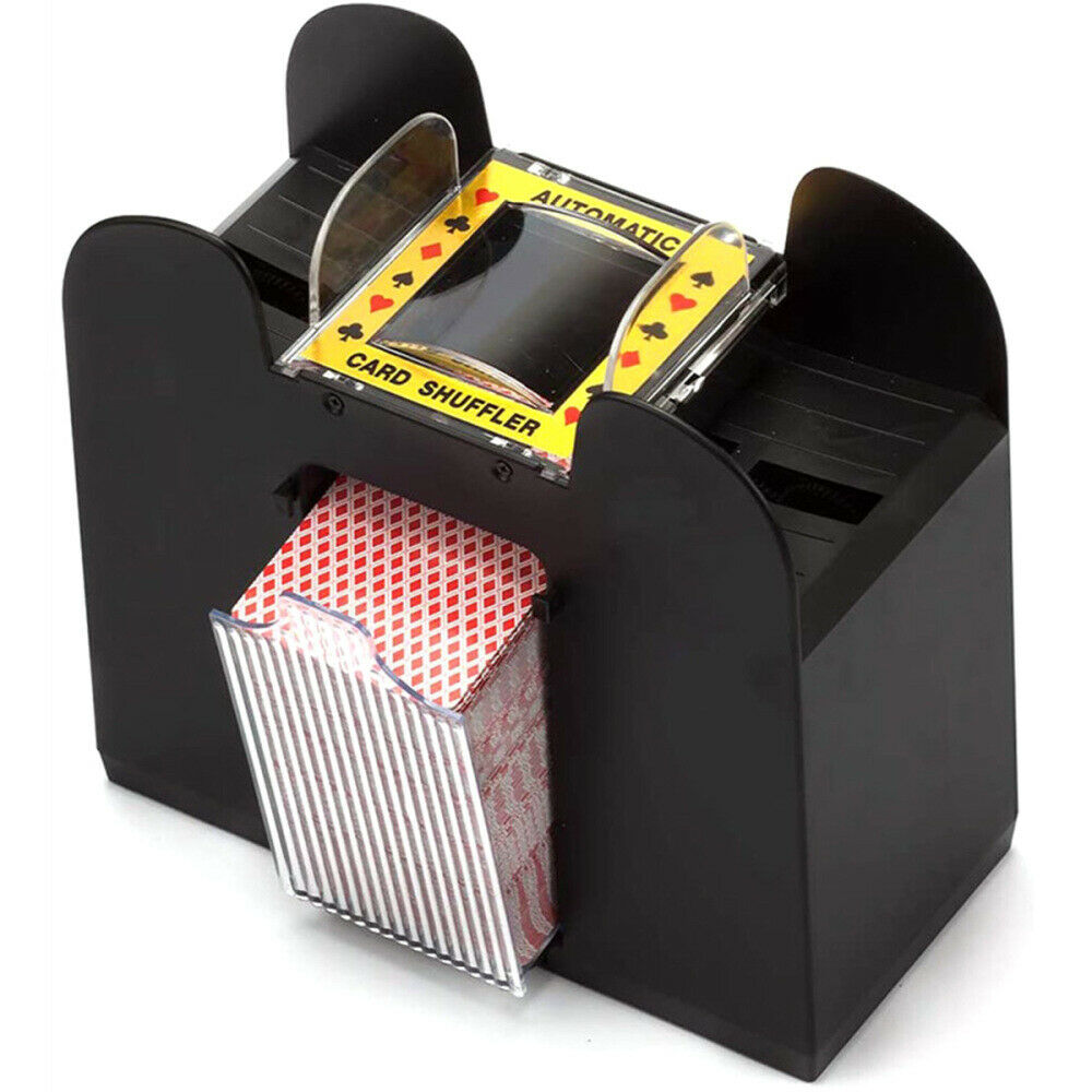 Automatic Card Shuffler Poker 6 Decks Cards Shuffling Machine Party Club Playing