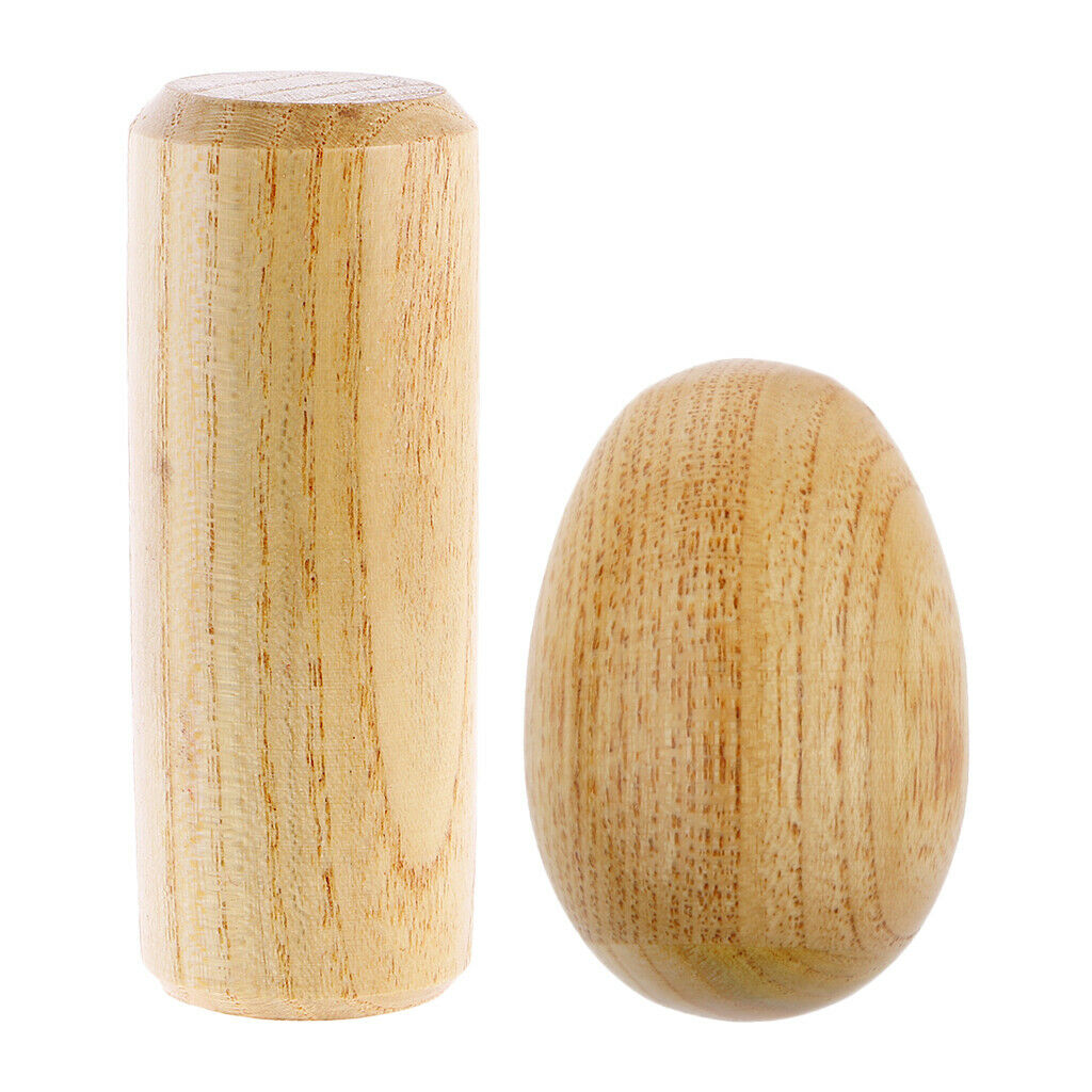 1 Set Wooden Hand Shaker + Sand Egg Shaker Maracas Hand Percussion Toys