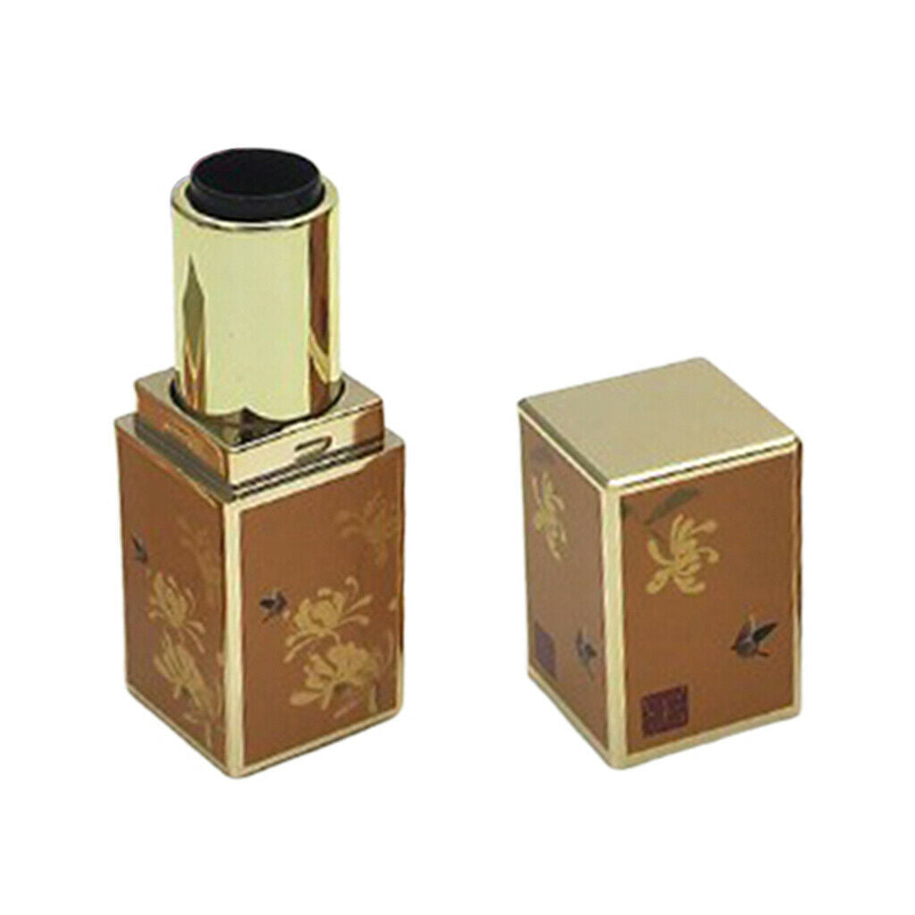 3x Empty Portable Flower Mini Lipstick Tube Lip Balm Lip Color Bottles
