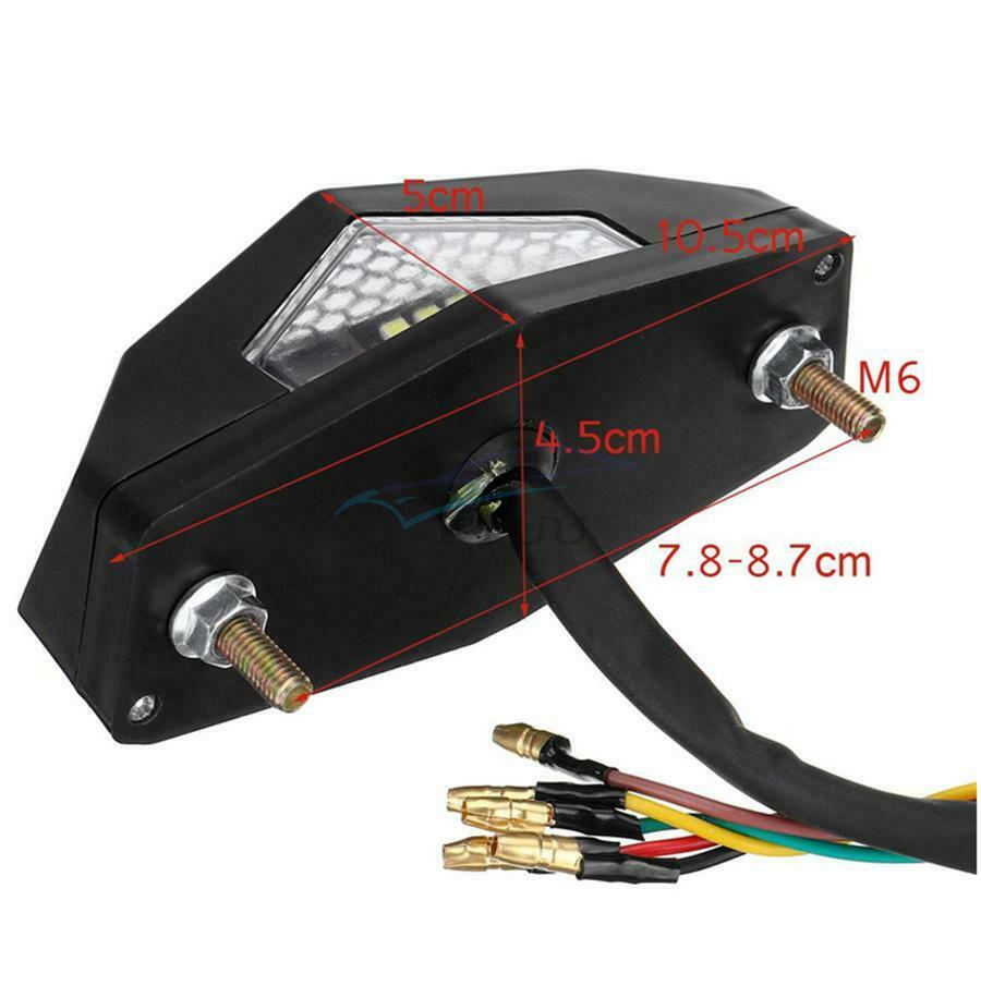 1PCS Retro Motorcycle LED Rear Brake Tail Light Turn Signal Light Waterproof