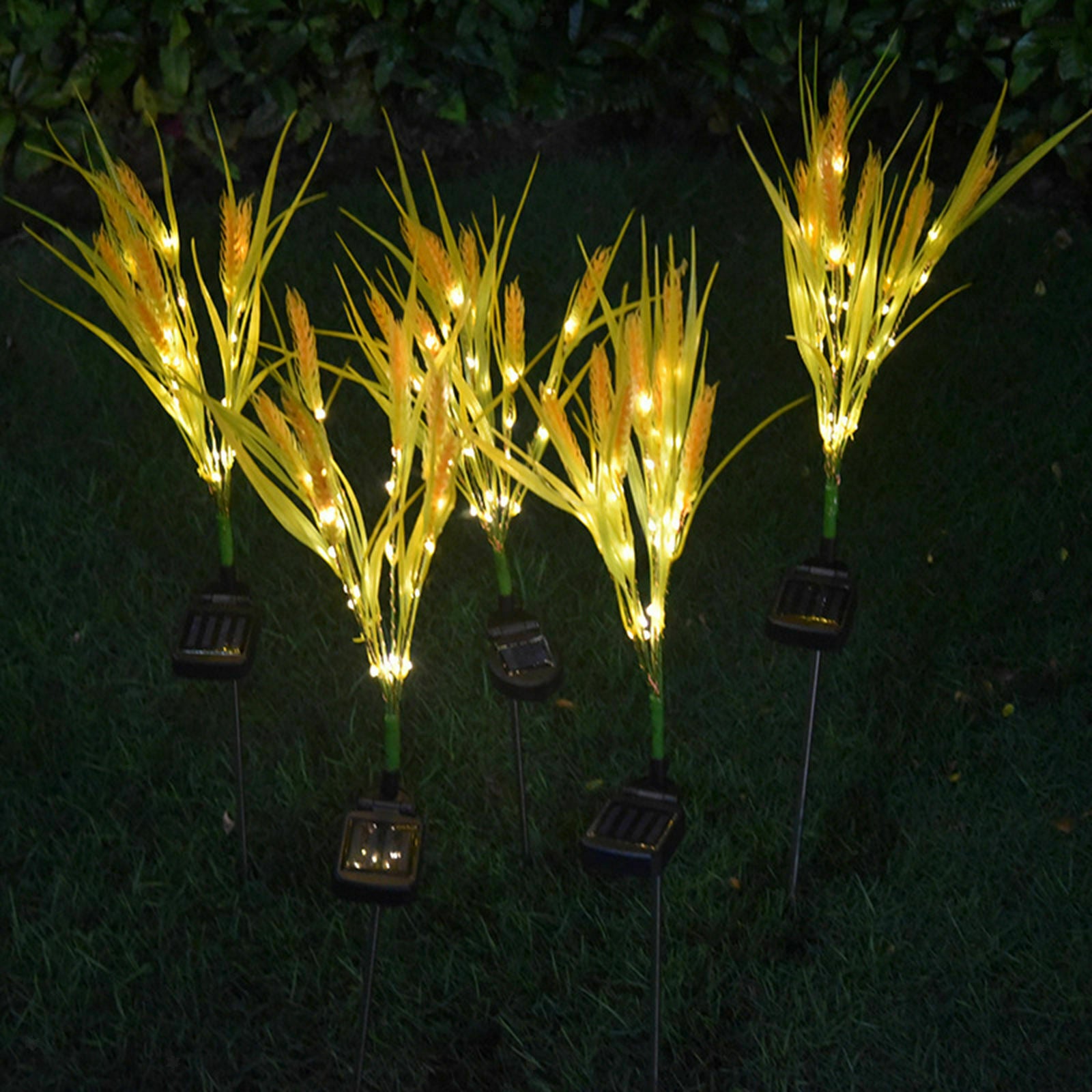 Solar Garden Stake Lights Street LED Solar Powered Landscape Festival Wheat