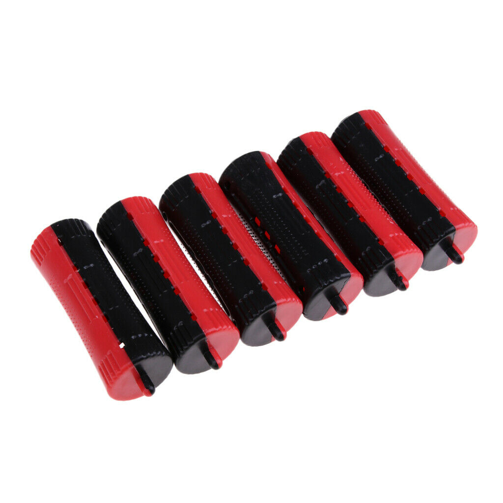 6 Pieces Hair Grip Curlers Rollers Salon Hairdressing Styling Tool 9.6x3.1 cm