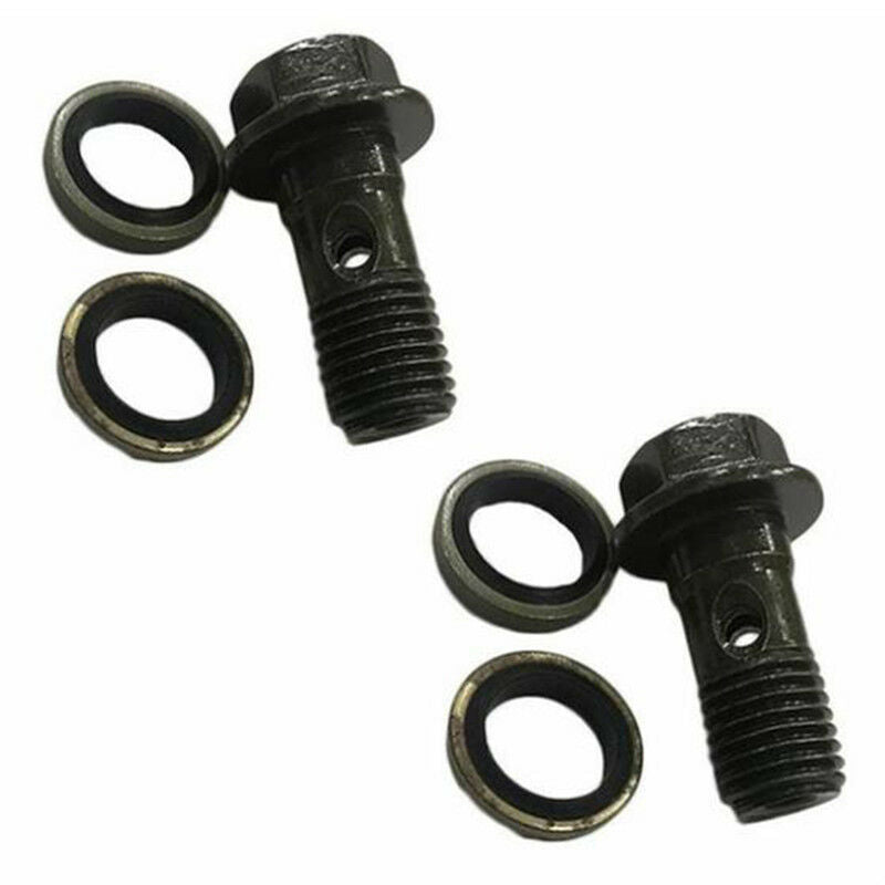 Motorcycle Double Banjo Bolt M10 *1.25Pitch Brake Dual Line Hose Dirt Pi.l8