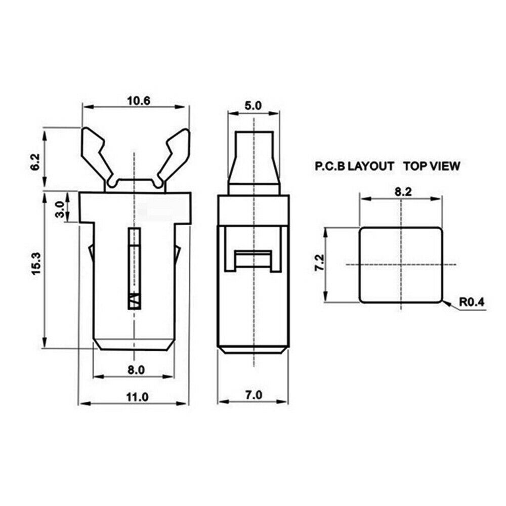 10PCS PR-001 Self-Locking Small Door Lock Switch  for MS Air Conditioner Set-top