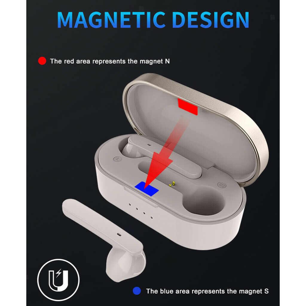 Mini TWS Wireless Earbud Headset Bluetooth 5.0 Mini Earphone In-Ear Black