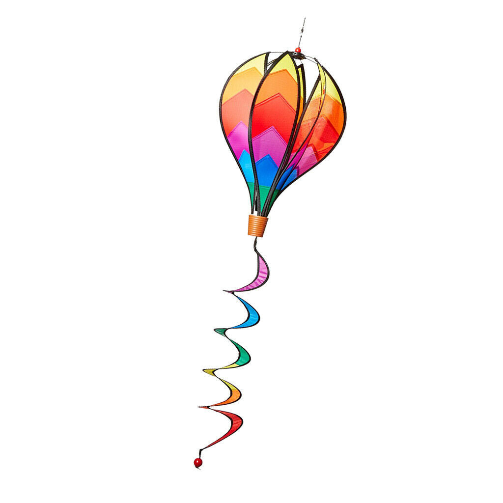 3Pcs Hot Air Balloon Windmill Wind Sock Garden Lawn Festival Decor Accs 55