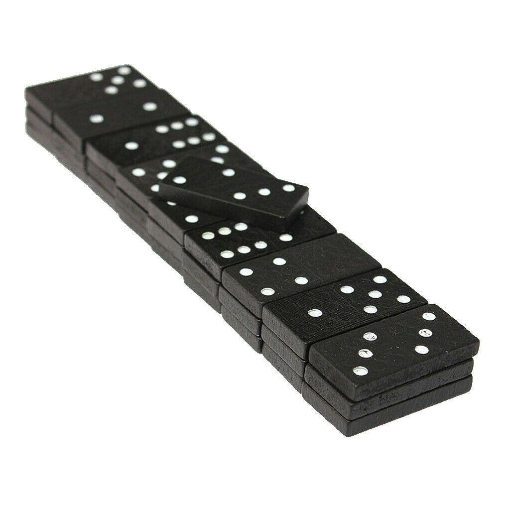 Domino Game for Children Including 28 Pieces with Wooden Box,