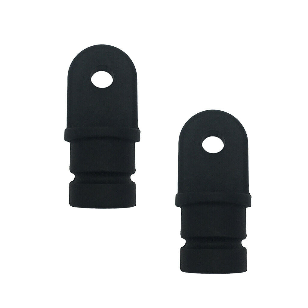 2x 3/4" Internal Eye Ends Tubes Bimini Top Marine Boat Accessory Black Round