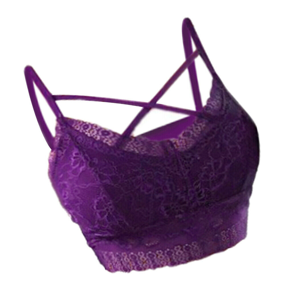 Women's Comfort Sexy Embroidered Lace Unpadded Push up Everyday Bra L