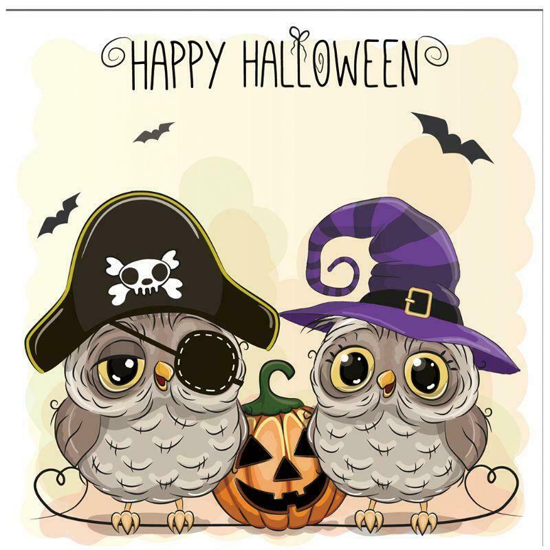 Happy Halloween Owl Metal Cutting Dies Stencil DIY Scrapbooking Album paper card