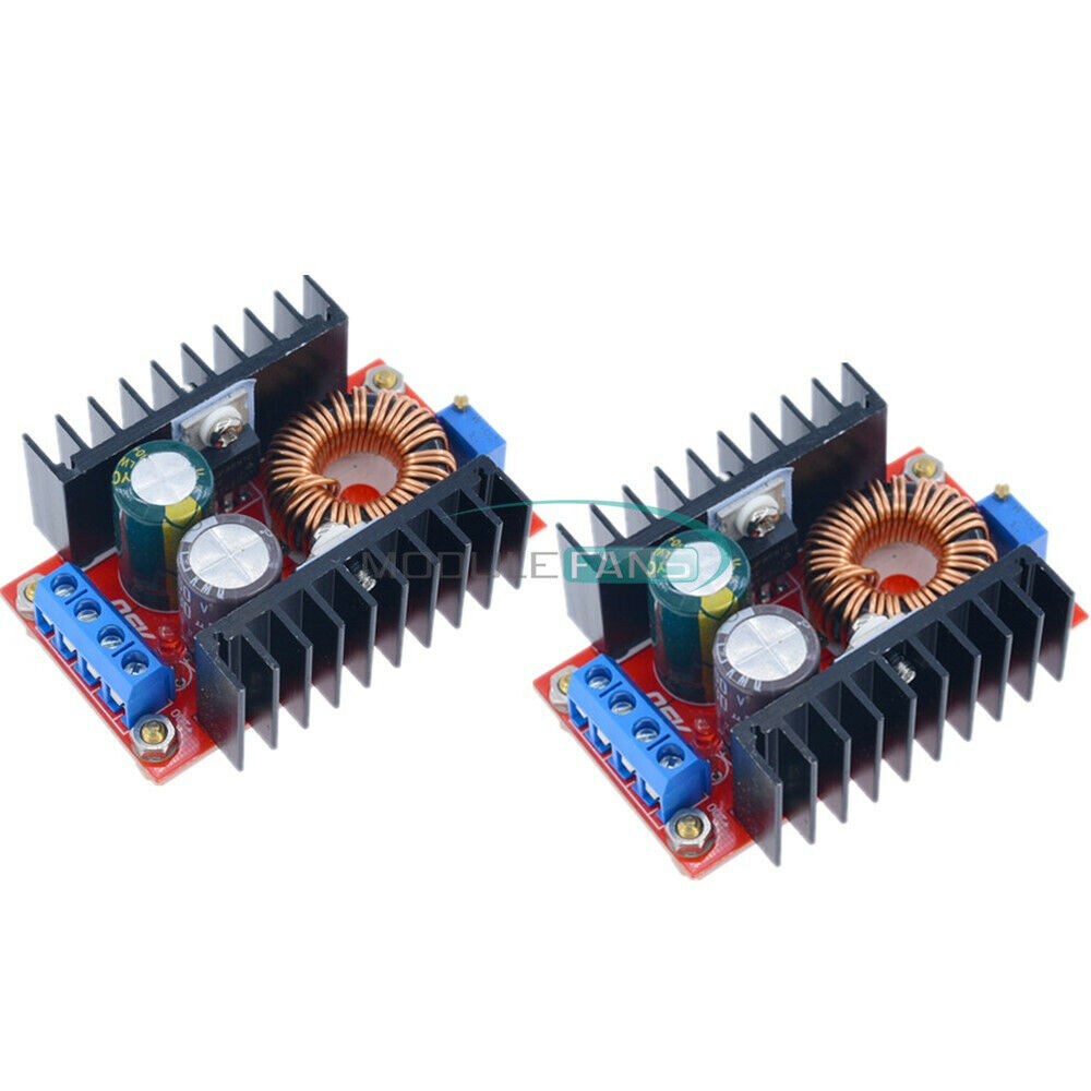 2PCS DC Converter 100W Boost Power Supply Module 10-32V Step up to60-97V Voltage