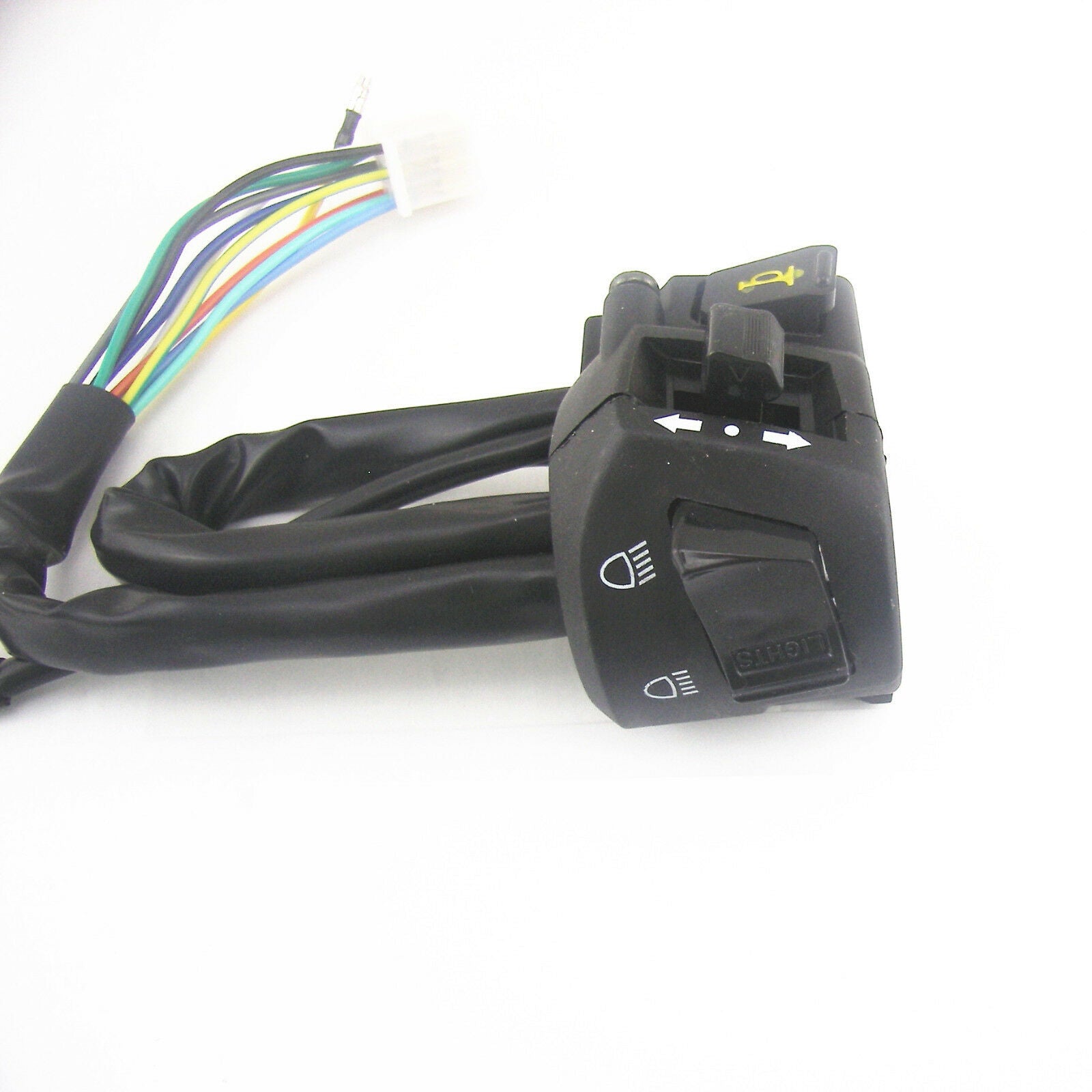 Universal 2x Motorcycle Handlebar Horn Turn Signal Light Control Switch 7/8''