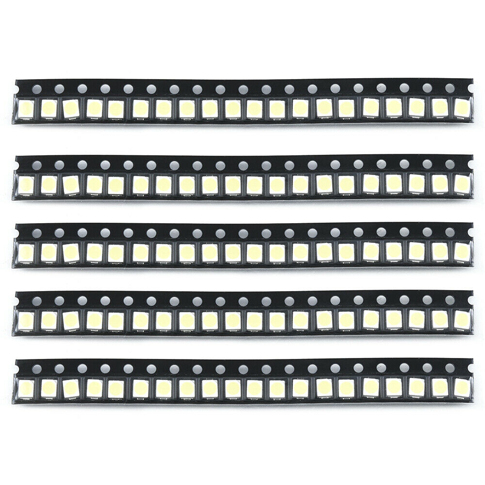 100 Pcs 3528 White Ultra Bright Light Diode 1210 SMD LED Lights Set - US