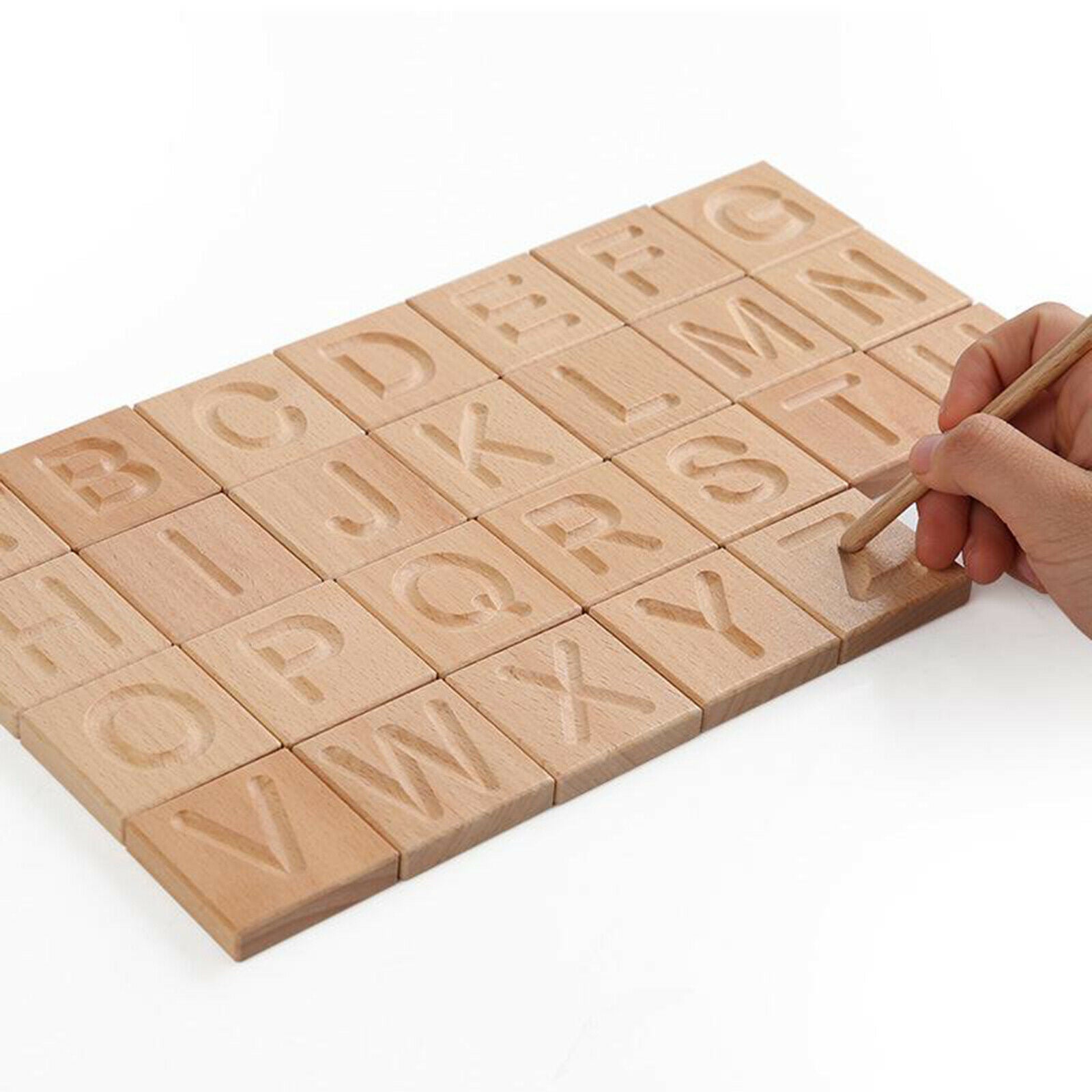 Preschool Learning Letter Tracing Alphabet Cards Set of 26 Pieces Double Sided