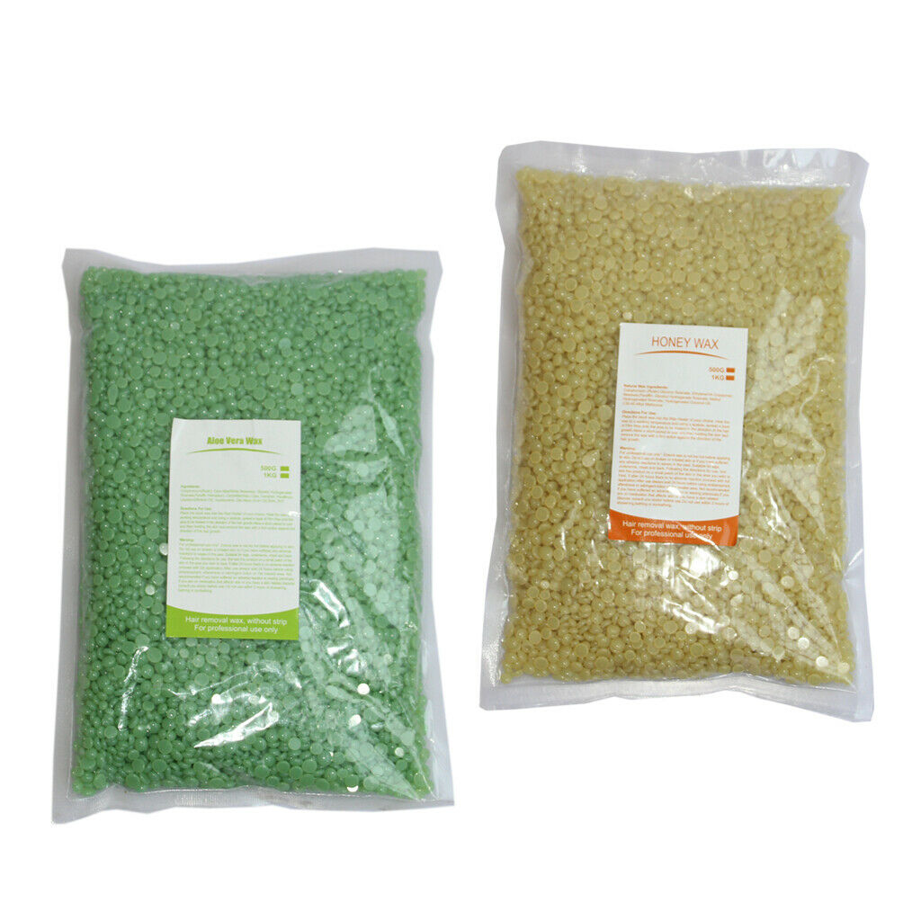 2Packs Hard Wax Beans Hair Removal Depilatory Facial Arm Bikini Waxing