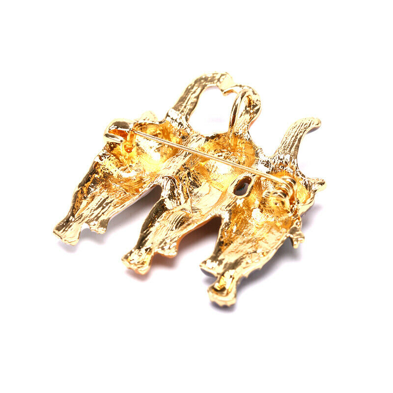 Fashion Three Christmas Cat  Brooch Animal Pin Corsage Elegant Jewelry Gift US