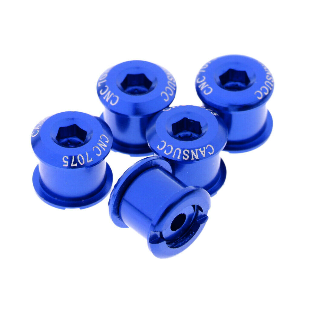 10 Pieces Aluminum  Chainring Crankset Fixing Bolt Ring Screw Kits