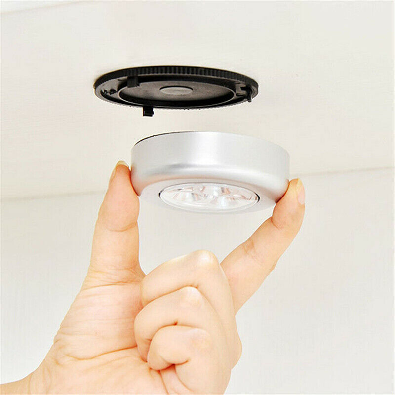 3 Led Portable Dimming Pat Night Light Wireless Battery Powered Cabinet Lamp TL