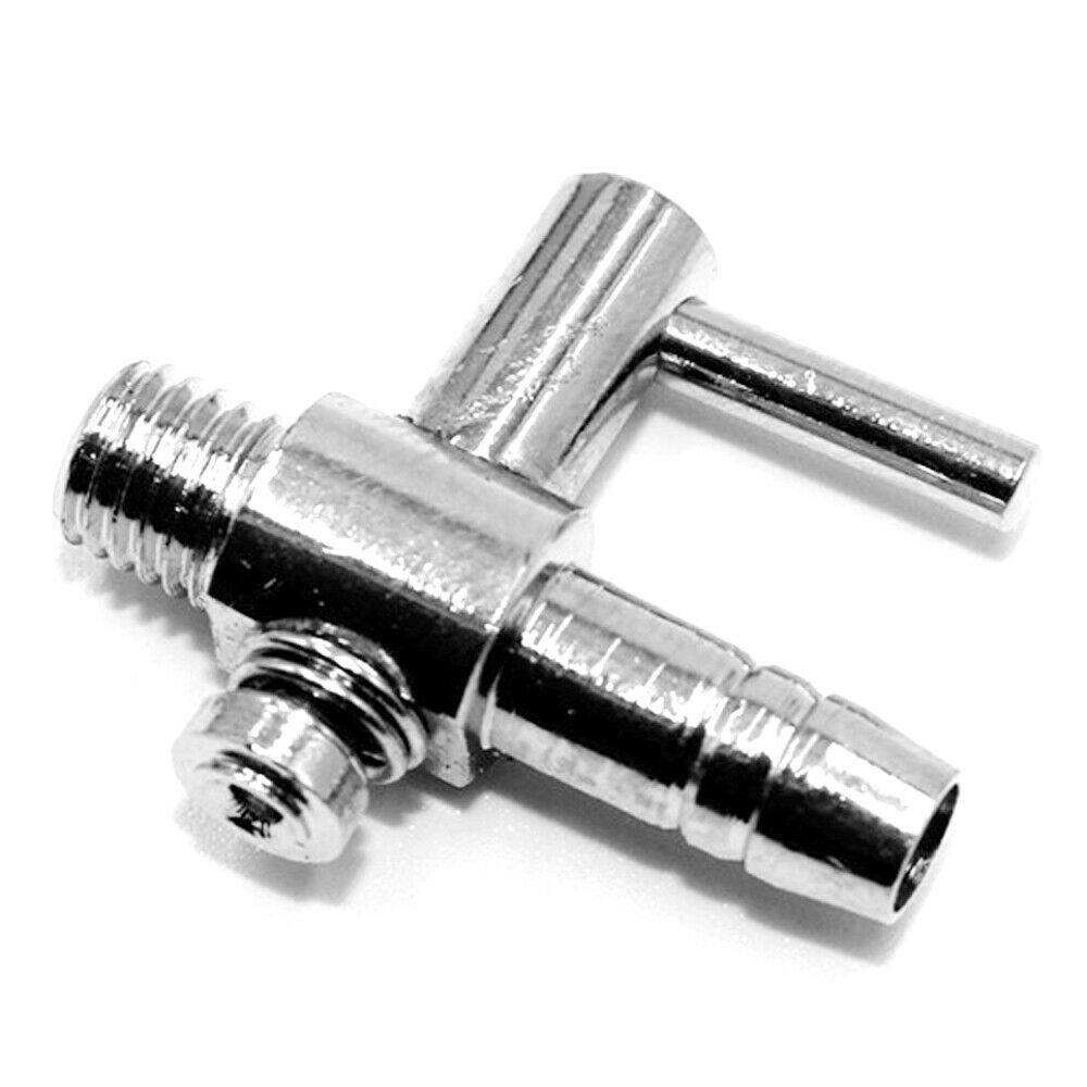 2x Thread Stainless Steel Aquarium Air Flow Distributor Lever Control Valves