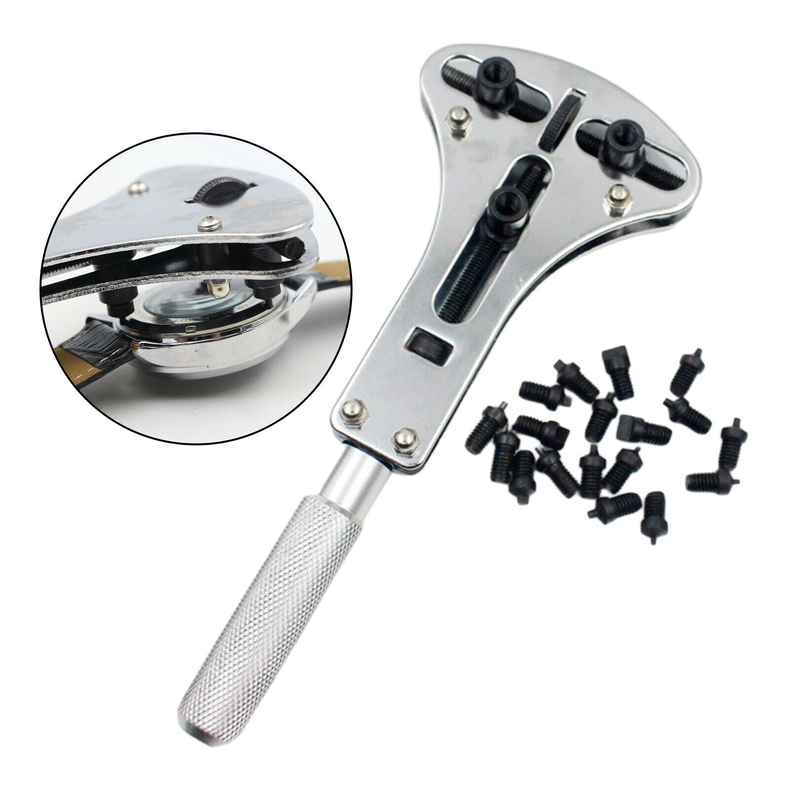 Watch Back Case Opener Wrench Screw Remover Tool Kit Set Waterproof Standard
