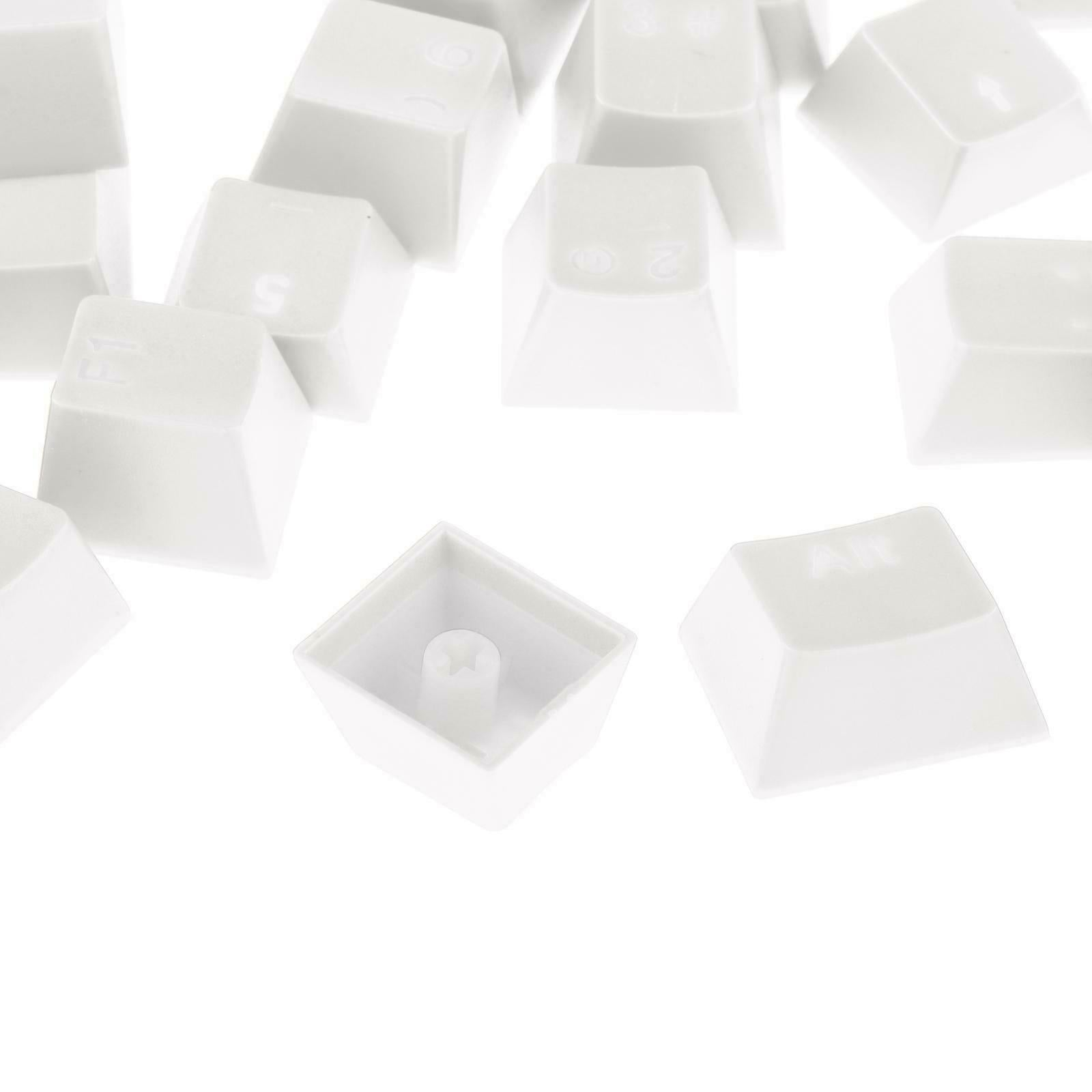 2 Translucent 108 Keys for Mechanical Keyboard Red + White Red