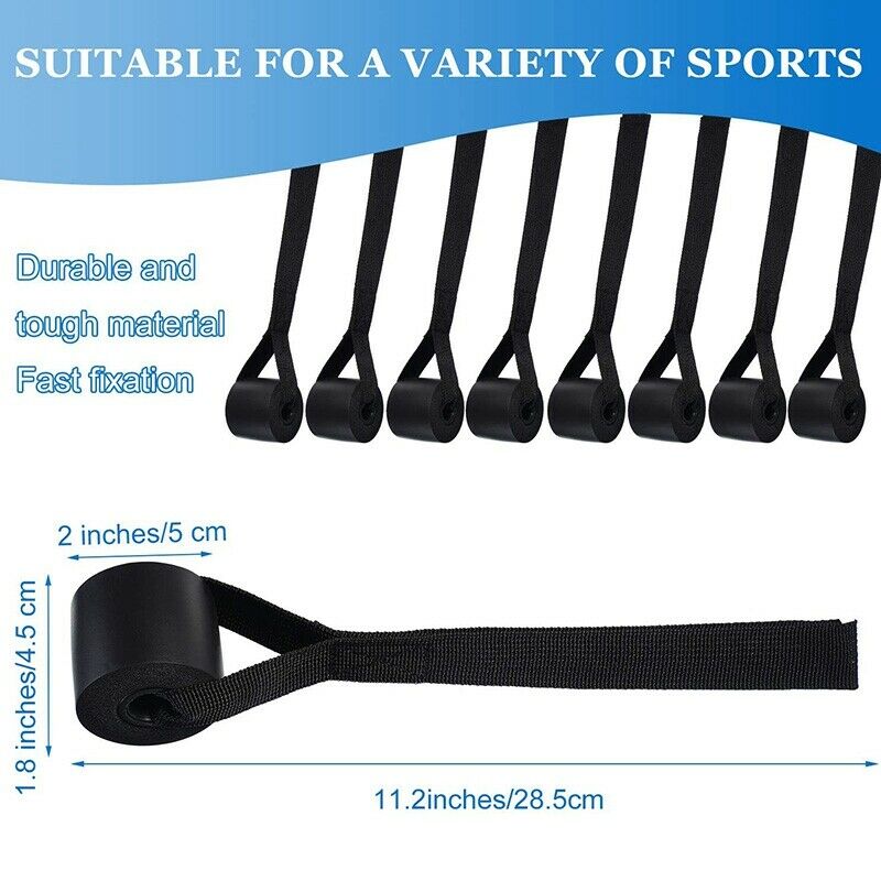 8 Pieces Resistance Bands Door Anchor Gym Fitness Door Attachment for Home GK7Z2