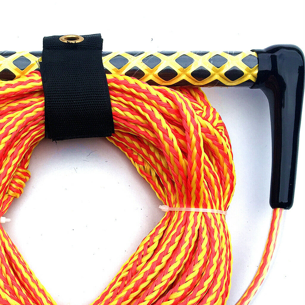 2X Water Skiing Rope Knee Board Wakeboard Surfing Tow Trow Ropes Line   Orange