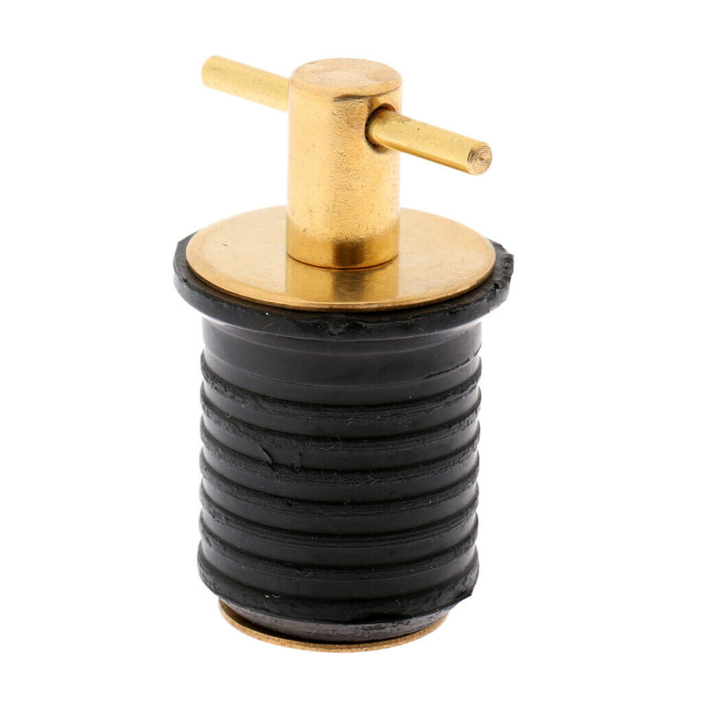 2 Pieces 1" Brass Snap/Turn Tite Boat Bailer Livewell Hull Drain Plug Plumbing