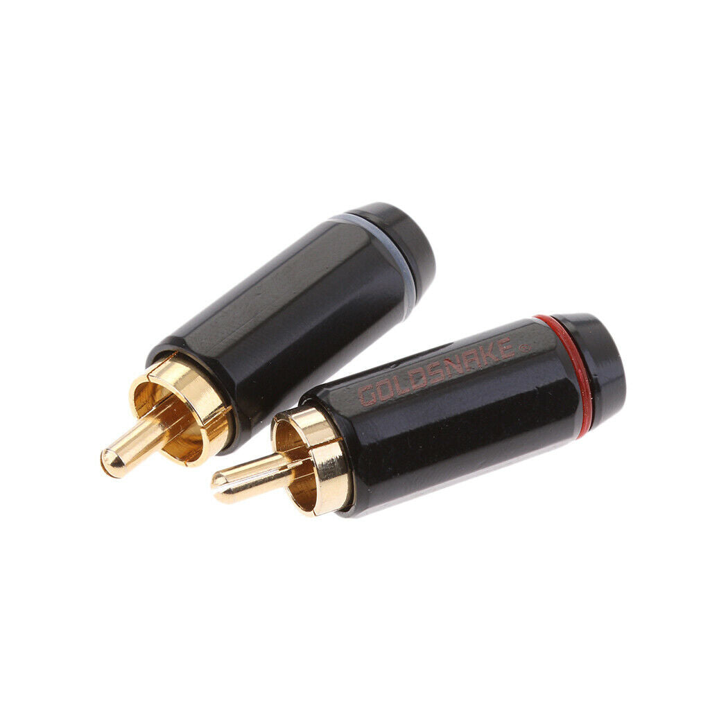 Pack of 2pcs 3.5mm   to RCA Male Plug Mono Female Audio Connector Adapter