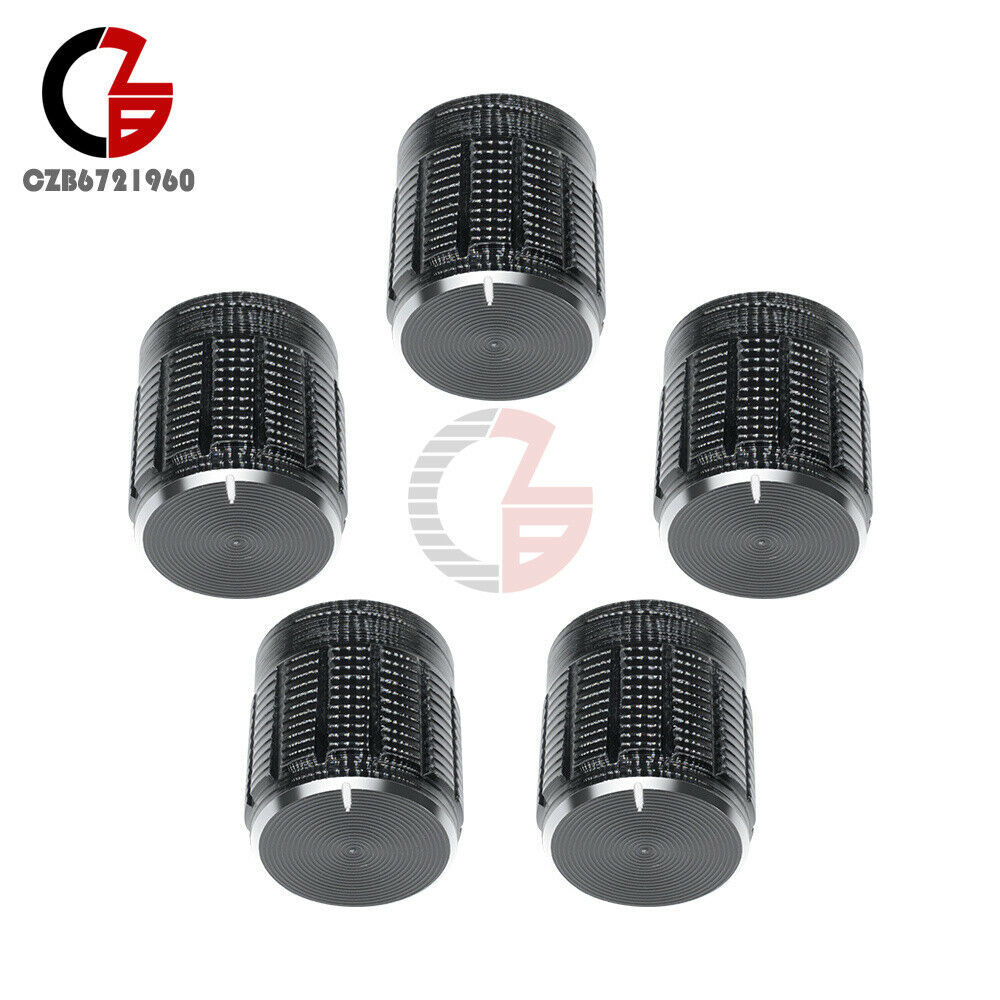 10PCS Volume Control Rotary Knobs Fit For 6mm Dia Knurled Shaft Potentiometer