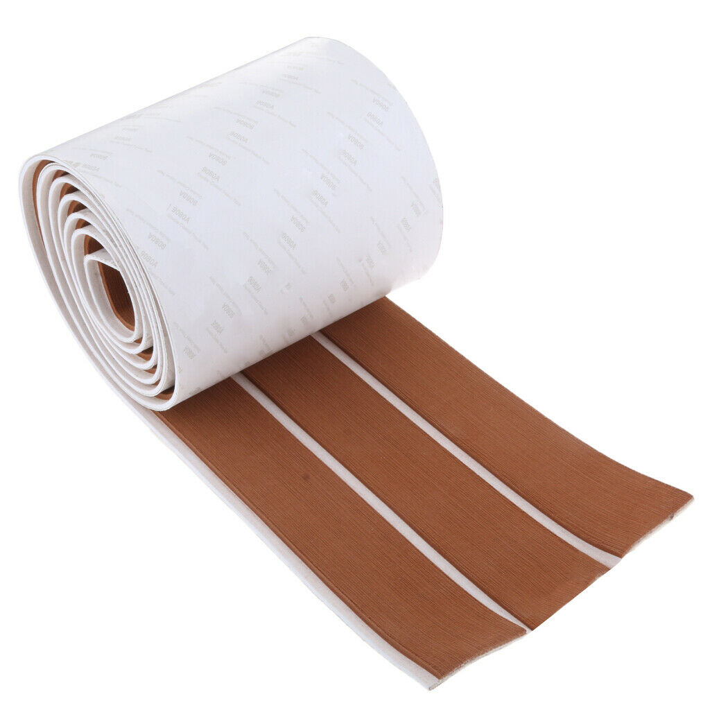 Marine Yacht Flooring EVA Foam Teak Decking Sheet Light Brown White Stripe
