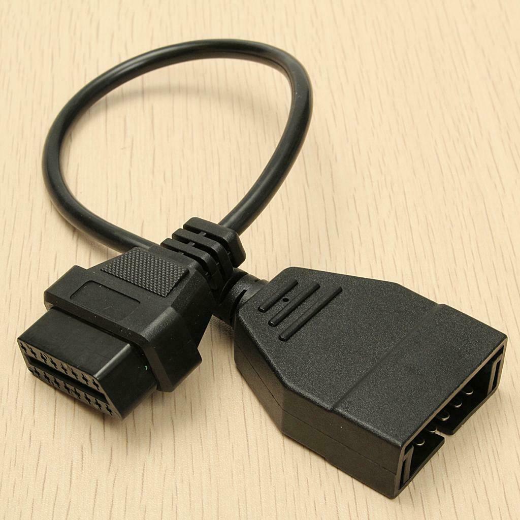 1pc 12 Pins OBD1 to 16 Pin OBD2 Adapter for GM Car Diagnostic Scanner New