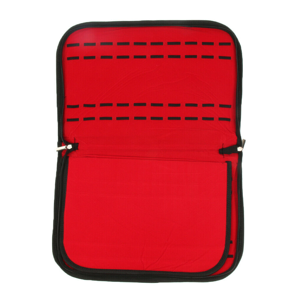 20 Slots Leather Velvet Watch Storage Display Box Bag Holder Organizer