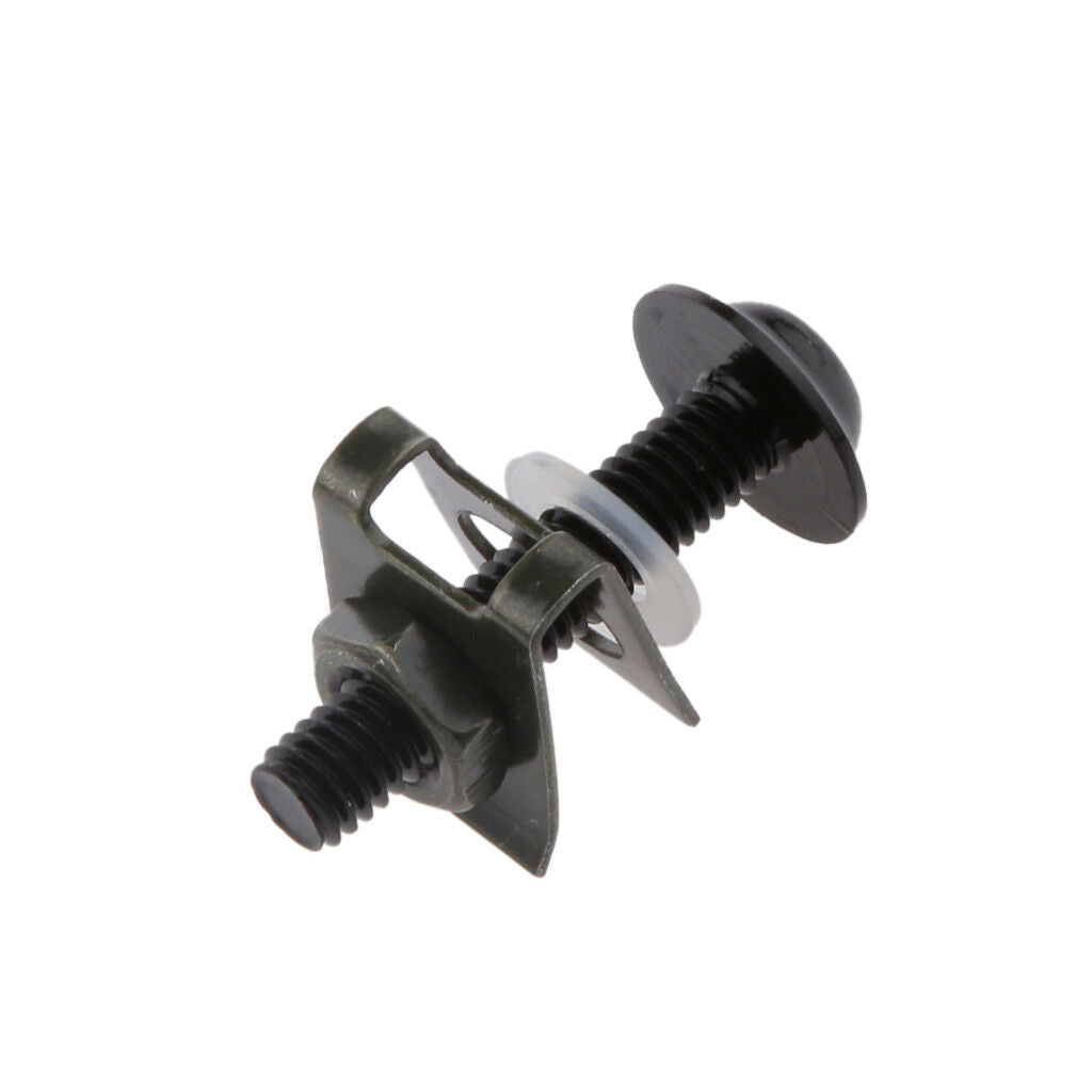20PCS Motor Body CNC M6 Fairing Bolts Fastener Clips Washes Screw Nut Black