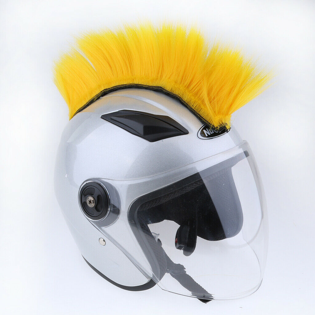 2pcs DIY Helmet Mohawk Hair Punk Hair for Motorcycle Ski Snowboard Helmets -
